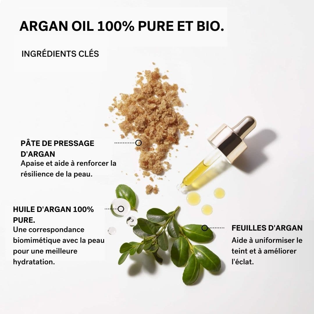 Huile d’argan 100 % pure et bio